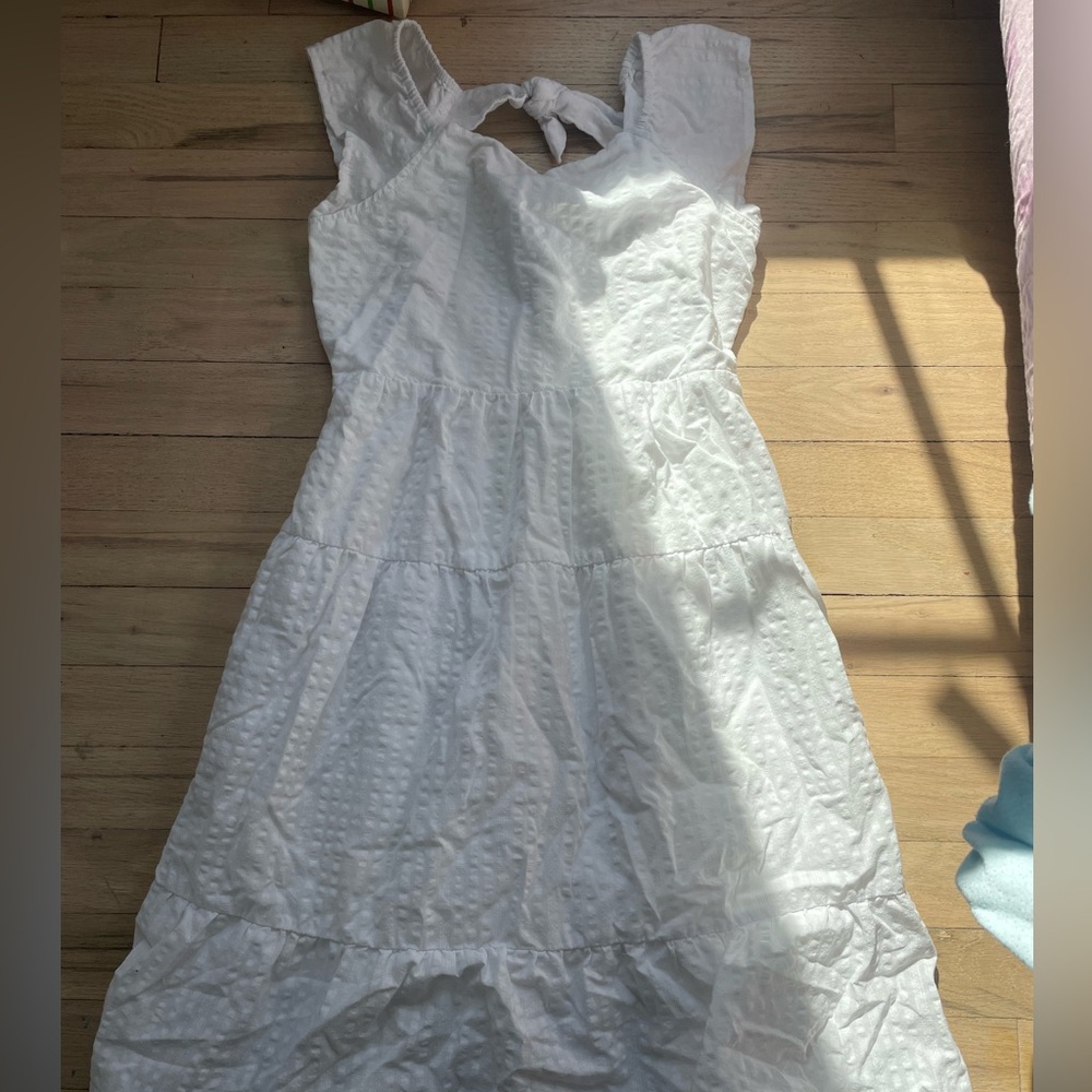 old navy girls large white dress